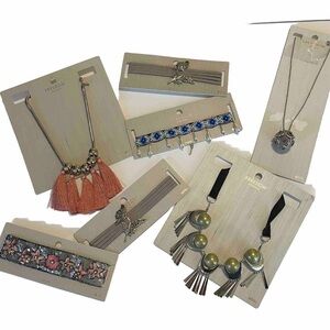 Topshop Necklaces Chokers Set of 7 NWT Beaded Leather Statement Rhinestones
